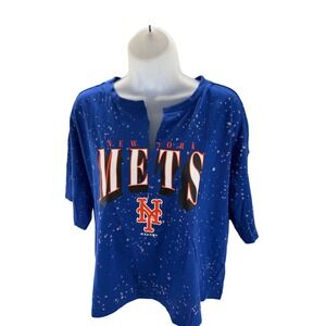 WEAR Erin Andrews New York Mets Short Sleeve Tee Shirt Womens XL‎ NWT